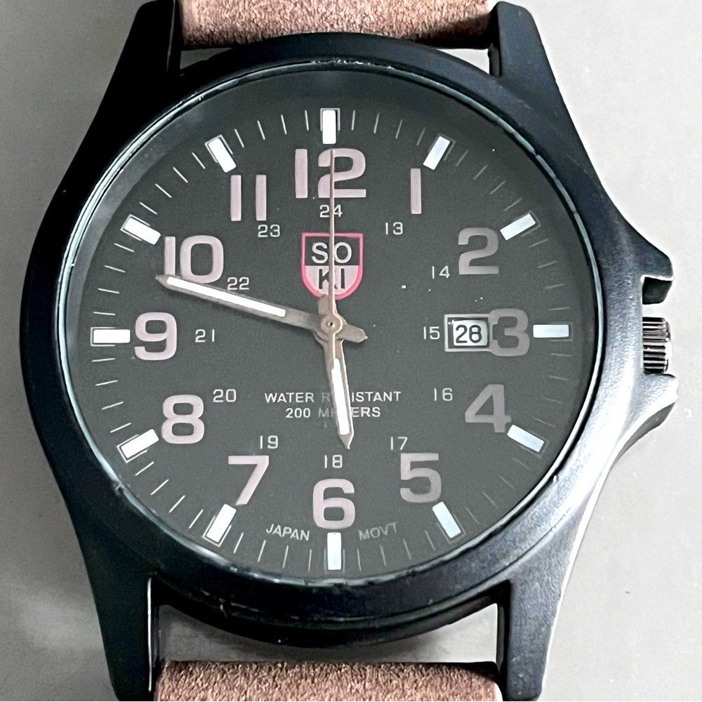 Soki Men's Analog Quartz Date Display Military Wa… - image 1